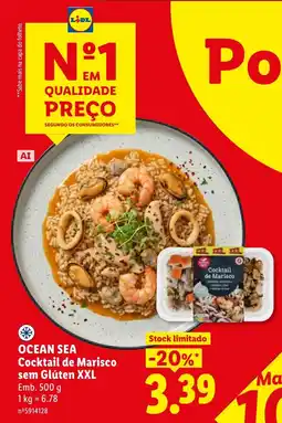 Lidl Ocean sea cocktail de marisco sem glúten xxl promoção