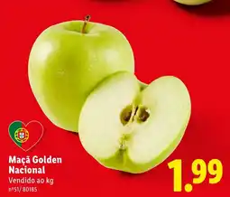 Lidl Maçã Golden Nacional promoção
