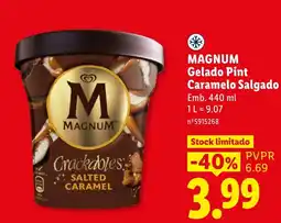Lidl magnum gelado pint caramelo salgado promoção