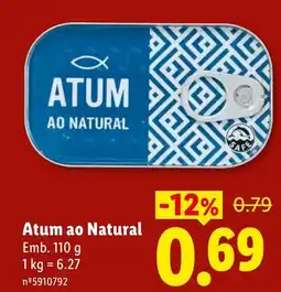 Lidl Atum ao Natural promoção