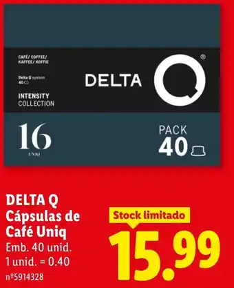 Delta q cápsulas de café uniq