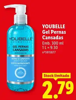 Lidl Youbelle gel pernas cansadas promoção