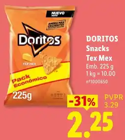 Lidl Doritos Snacks Tex Mex promoção