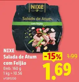 Lidl Nixe salada de atum com feijão promoção