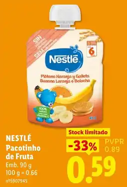 Lidl Nestlé Pacotinho de Fruta promoção