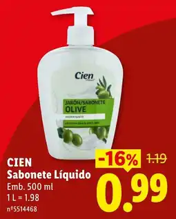 Lidl Cien Sabonete Líquido promoção