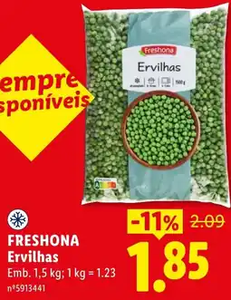 Lidl Freshona Ervilhas promoção
