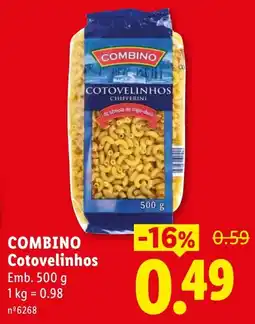 Lidl Combino Cotovelinhos promoção