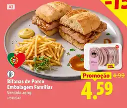 Lidl Bifanas de Porco Embalagem Familiar promoção