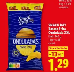 Lidl Snack Day Batata Frita Ondulada XXL promoção