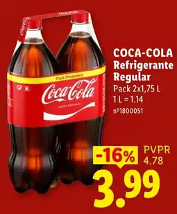 Lidl Coca-Cola Refrigerante Regular promoção
