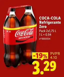 Lidl Coca-Cola refrigerante zero promoção