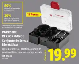 Lidl Parkside performance conjunto de serras bimetálicas promoção