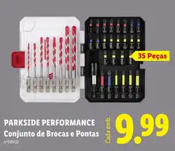 Lidl Parkside performance conjunto de brocas e pontas promoção