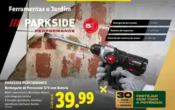 Lidl Parkside performance bebequim de percussao 12 v sem bateria promoção