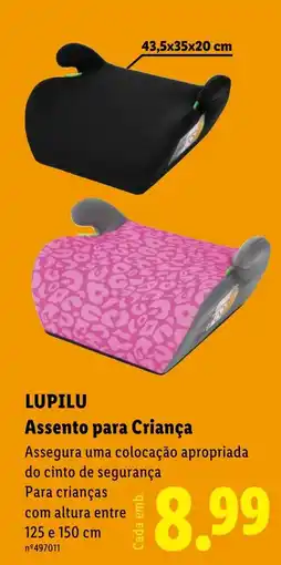 Lidl Lupilu assento para criança promoção