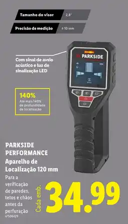 Lidl parkside performance aparelho de localização 120 mm promoção