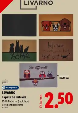 Lidl Livarno tapete de entrada promoção