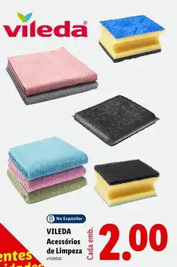 Lidl Vileda acessórios de limpeza promoção