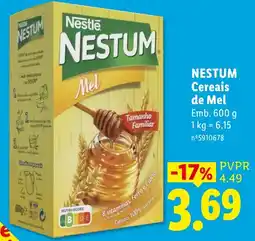 Lidl Nestum cereais de mel promoção