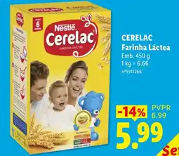 Lidl Cerelac farinha láctea promoção