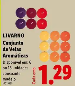 Lidl livarno conjunto de velas aromáticas promoção