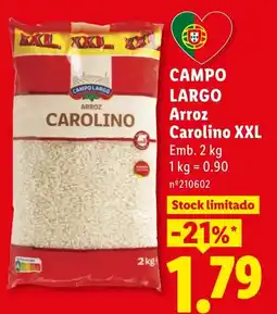 Lidl campo largo arroz carolino xxl promoção