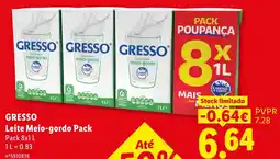 Lidl Gresso leite meio-gordo pack promoção