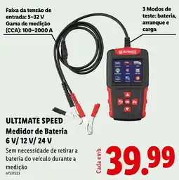 Lidl Ultimate speed medidor de bateria 6 v/ 12 v/ 24 v promoção