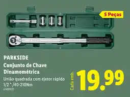 Lidl Parkside conjunto de chave dinamométrica promoção