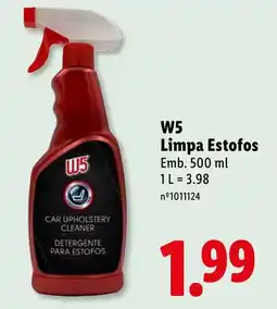 Lidl W5 limpa estofos promoção