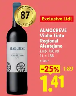 Lidl Almocreve vinho tinto regional alentejano promoção