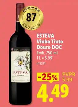 Lidl esteva vinho tinto promoção