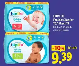 Lidl Lupilu Fraldas Júnior promoção
