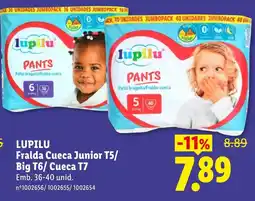 Lidl Lupilu Fralda Cueva Junior T5/ Big T6/ Cueva T7 promoção