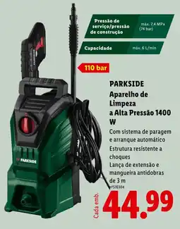Lidl parkside aparelho de limpeza a alta pressão 1400 w promoção