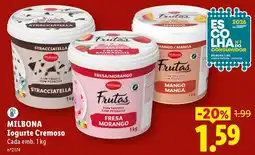 Lidl Milbona Iogurte Cremoso promoção