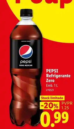 Lidl Pepsi refrigerante zero promoção