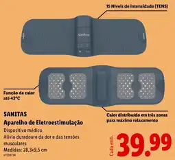 Lidl Sanitas aparelho de eletroestimulação promoção
