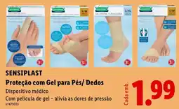 Lidl Sensioplast proteção com gel para pés/dedos promoção