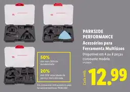 Lidl parkside performance acessórios para ferramenta multiúsos promoção