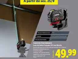 Lidl Parkside laser de linhas cruzadas 12 v sem bateria promoção
