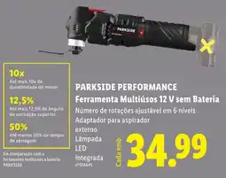 Lidl parkside performance ferramenta multiúsos 12 v sem bateria promoção