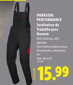 Lidl parkside performance jardineiras de trabalho para homem promoção