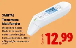Lidl Sanitas termómetro multifunções promoção