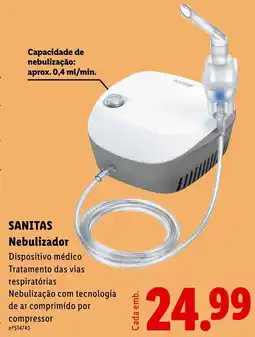 Lidl Sanitas nebulizador promoção