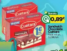 Supermercados Preços Baixos Sandwich Chocolate Cuétara promoção
