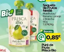 Supermercados Preços Baixos Puré de Fruta Prisca Bio promoção