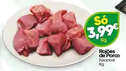 Supermercados Preços Baixos Rojões de Porco Nacional promoção