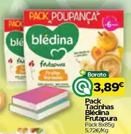 Supermercados Preços Baixos Pack Tacinhas Blédina Frutapura promoção